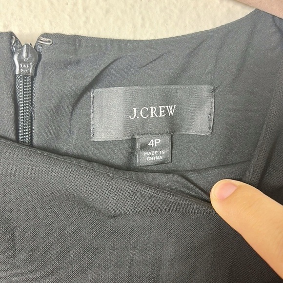 J. Crew Black Dress 3/4 Sleeves size 4P - Picture 3 of 10